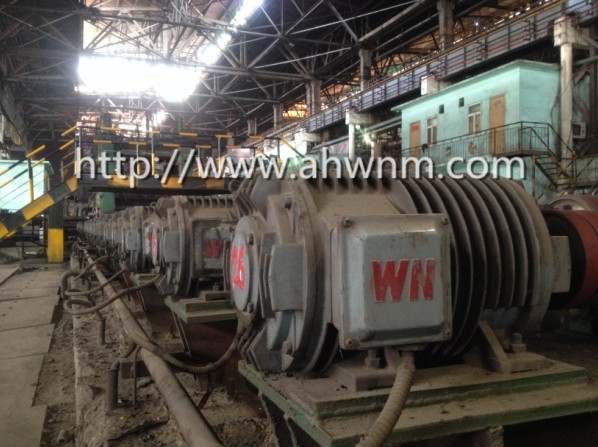 我公司的輥道電機批量使用在馬鋼集團的軋鋼線上